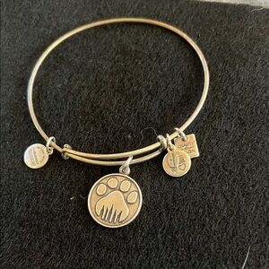 Alex and Ani dog paw charm,silver tone, 2014